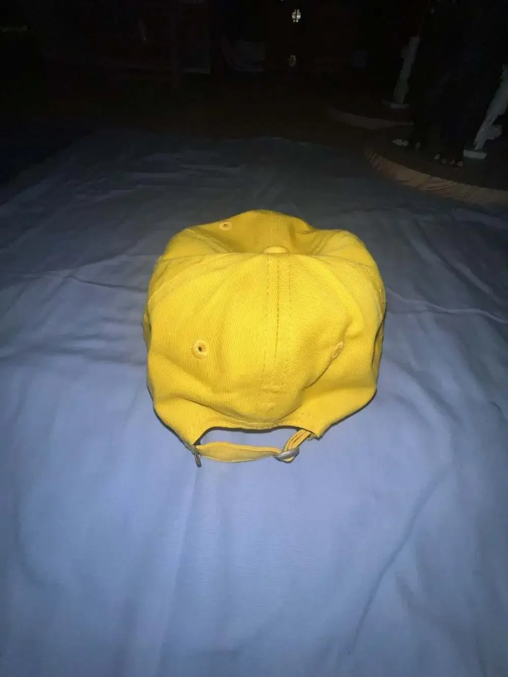 Krooked Skateboarding Script Logo Dad Cap Hat - Yellow